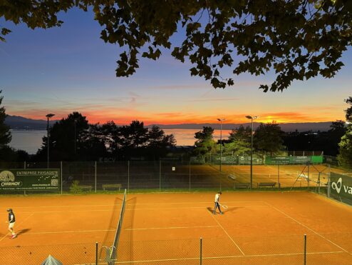 Clay in the sunset…